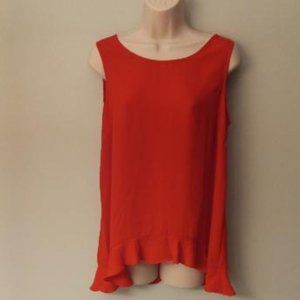 Signature Collection Ruffle Tank Top, Size XS